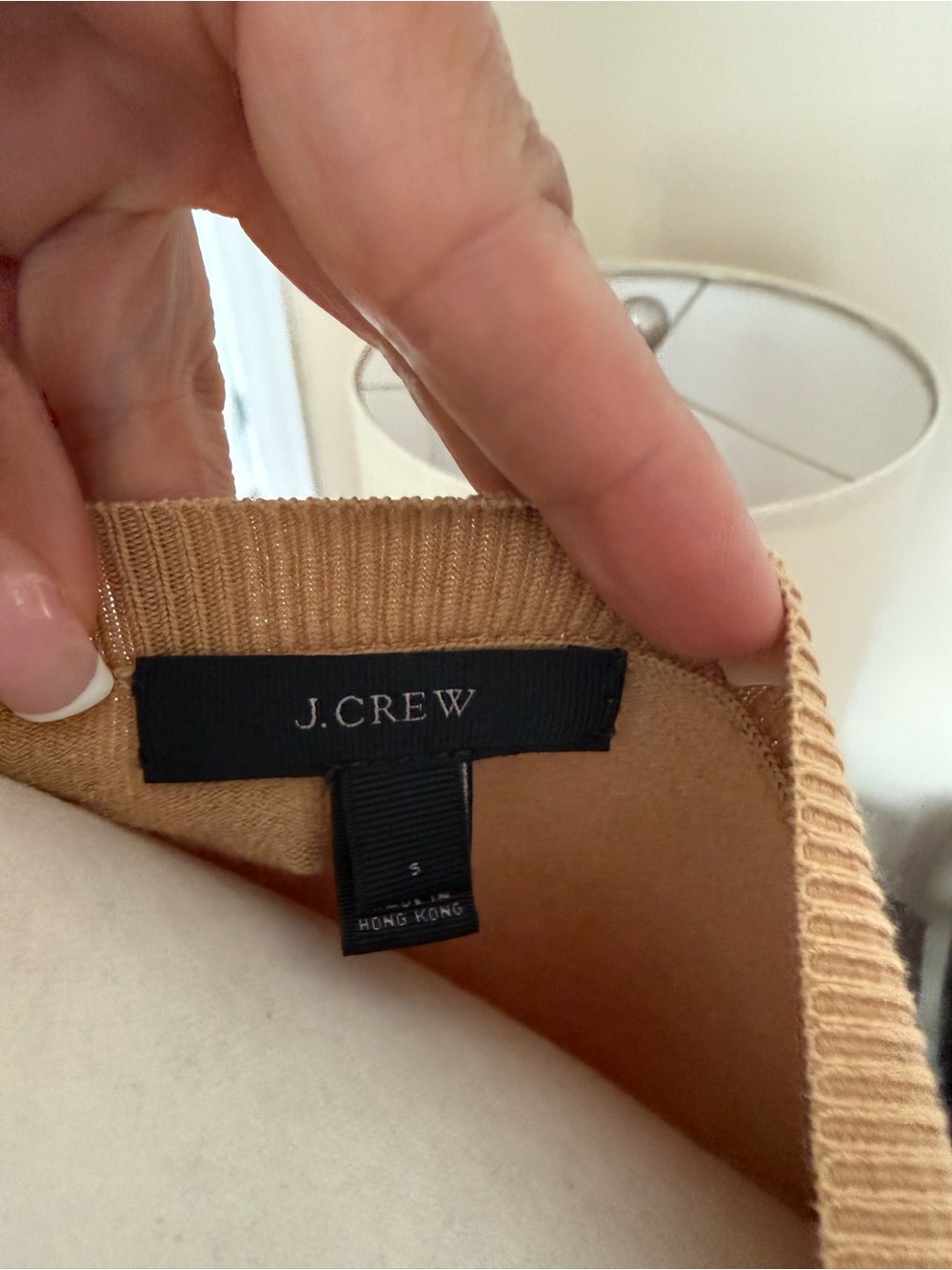 J. Crew Women's Camel Crewneck Sweater - Picture 4 of 4